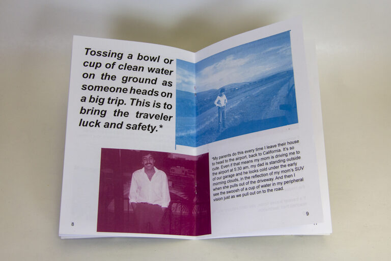 Sabrina Barekzai, Afghan Superstitions, Vol. 2, 2016; Artist’s book; Courtesy of Betty Boyd Dettre Library & Research Center