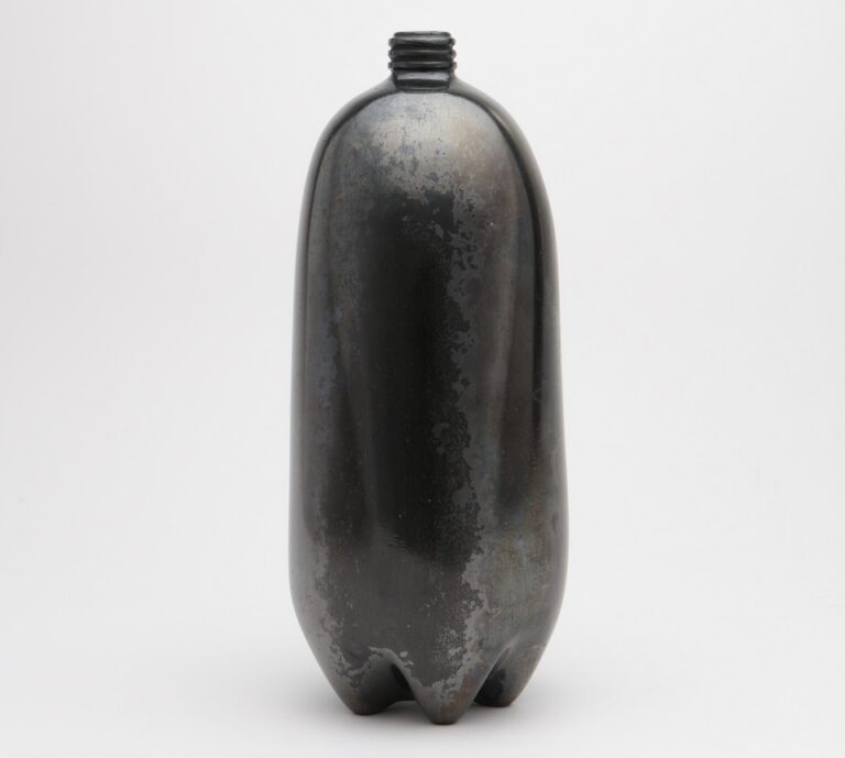 Jami Porter Lara, LDS-MHB-2LBR-0515CE-05, 2015; Pit-fired clay, 12 x 4 1/4 in. diameter; On loan from Christian Waguespack; Photo by Addison Doty