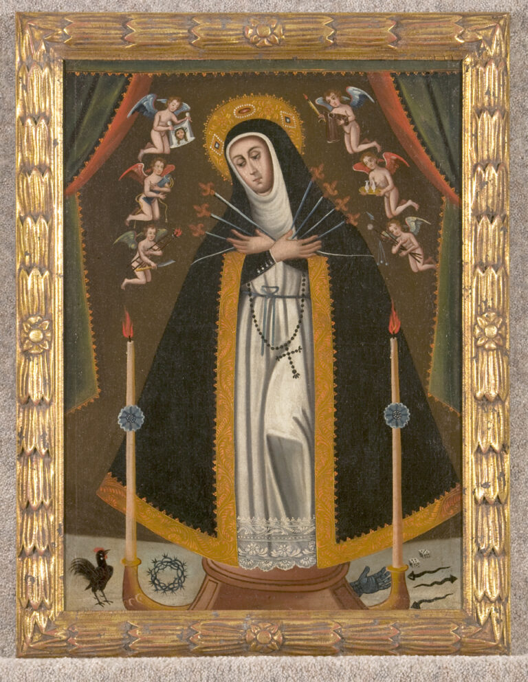 Unknown artist, Our Lady of Sorrows, 19th century; Oil on canvas, 32 3/4 x 23 3/4 in.; Joslyn Art Museum; Gift of Mr. and Mrs. Fred Lowell; inv. 1964.113