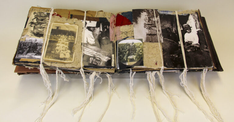 IBe’ Crawley, My Cotton Book, 2010; Artist’s book; Courtesy of the artist; Photo by Emily Shaw, Betty Boyd Dettre Library & Research Center, National Museum of Women in the Arts