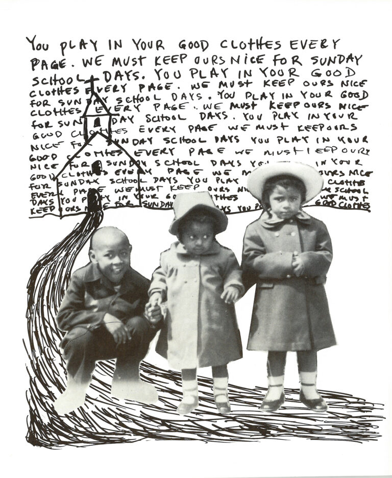 Clarissa Sligh, Reading Dick and Jane with Me, 1989; Artist’s book; Courtesy of Betty Boyd Dettre Library & Research Center, National Museum of Women in the Arts