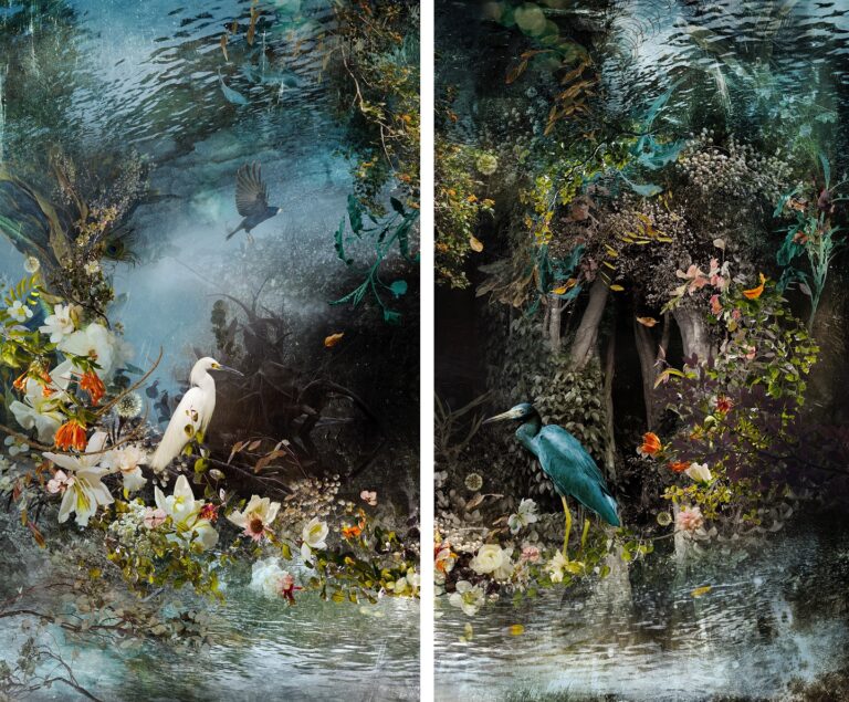 Ysabel LeMay, REFLECTION, 2014; Diptych; C-prints plexi-face mounted on Dibond, 61 x 72" (each 61” x 36”); © Courtesy of the artist