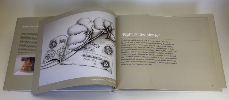 Gail Shaw-Clemons, Old Money, 2013; Artist’s book; Courtesy of Betty Boyd Dettre Library & Research Center
